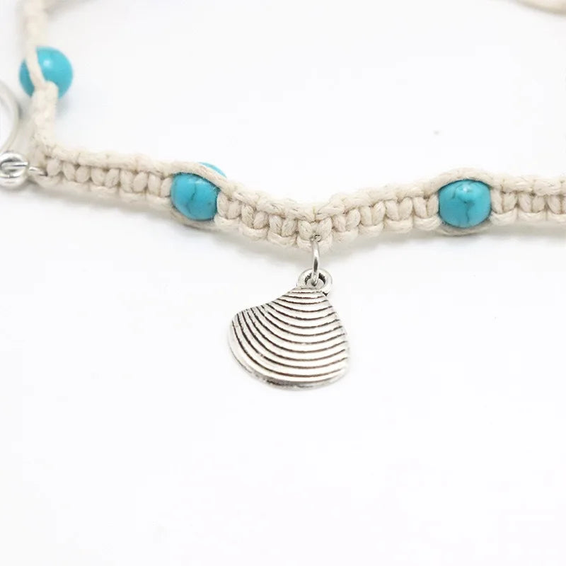 Bohemian Shell Starfish Summer Beach Anklets for Women