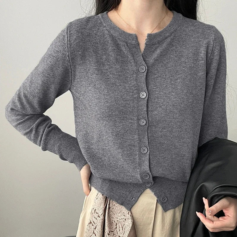 Fashion Women's Thin Fleece Knit Loose Short Cashmere Sweater