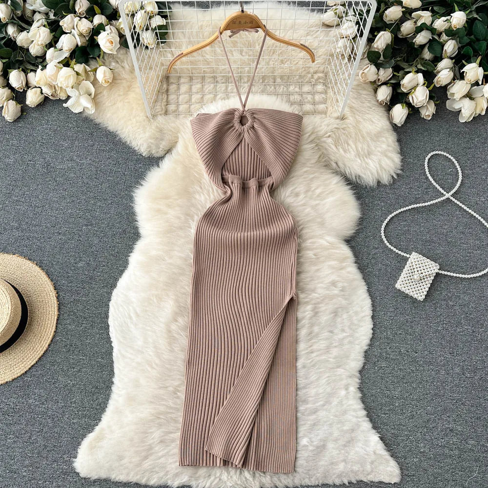 Dress 2025 Women Slim Elastic Bodycon Party Dress Streetwear Outfit