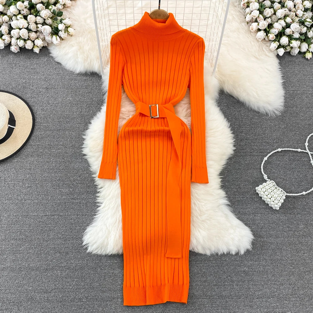 Dresses Women Autumn Winter Long Sleeve