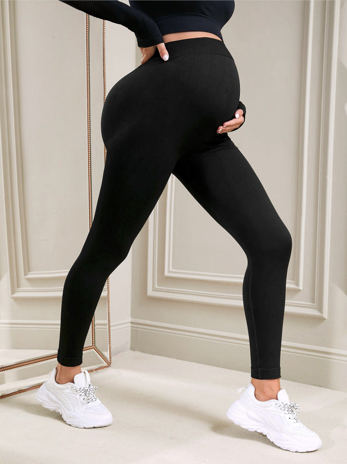 Elastic High Waist Maternity Leggings Skinny For Pregnant Women