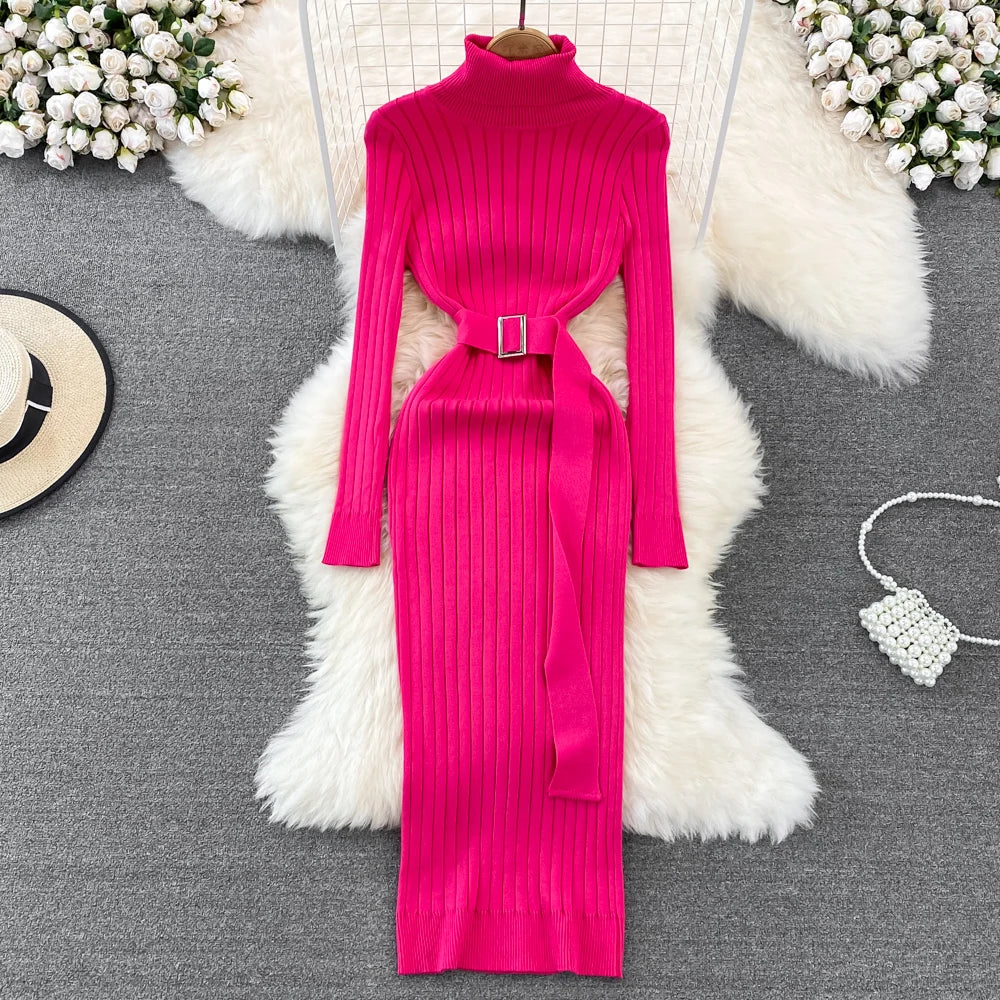 Dresses Women Autumn Winter Long Sleeve