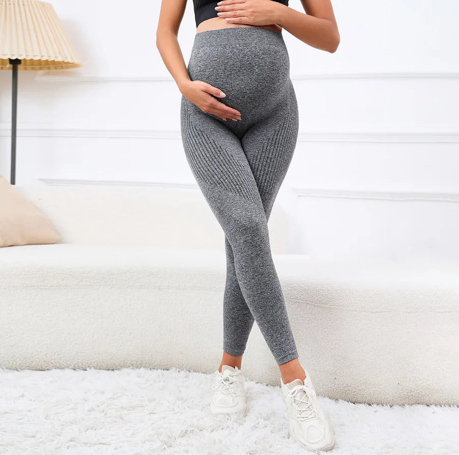 Elastic High Waist Maternity Leggings Skinny For Pregnant Women