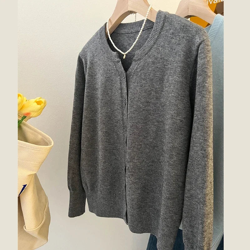 Fashion Women's Thin Fleece Knit Loose Short Cashmere Sweater