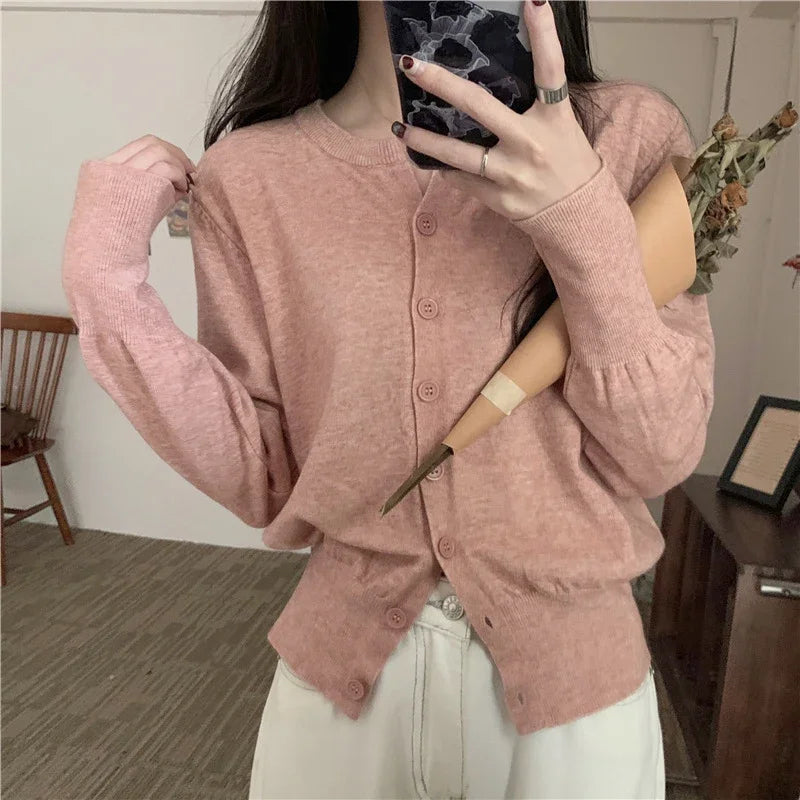 Fashion Women's Thin Fleece Knit Loose Short Cashmere Sweater