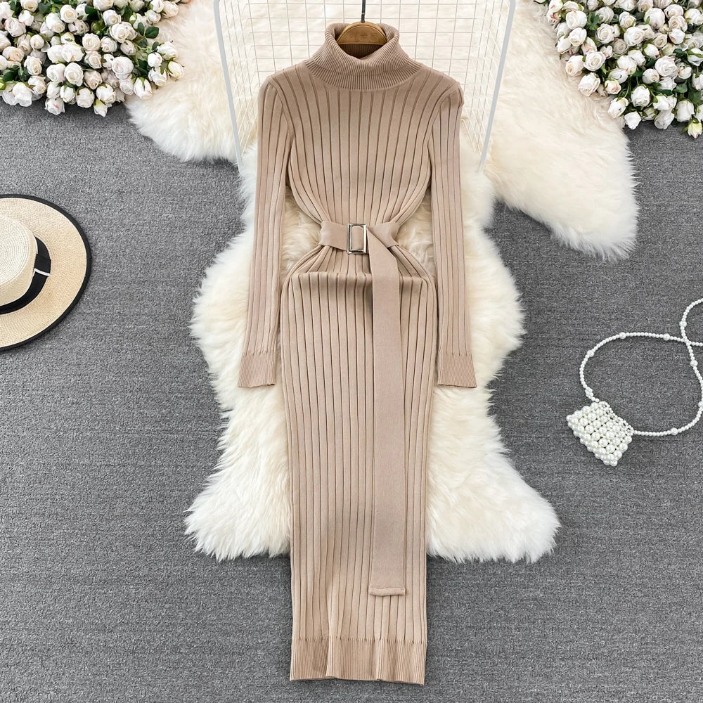 Dresses Women Autumn Winter Long Sleeve