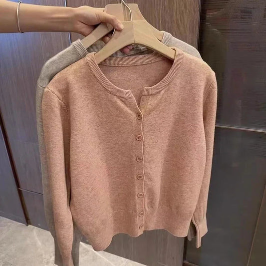 Fashion Women's Thin Fleece Knit Loose Short Cashmere Sweater