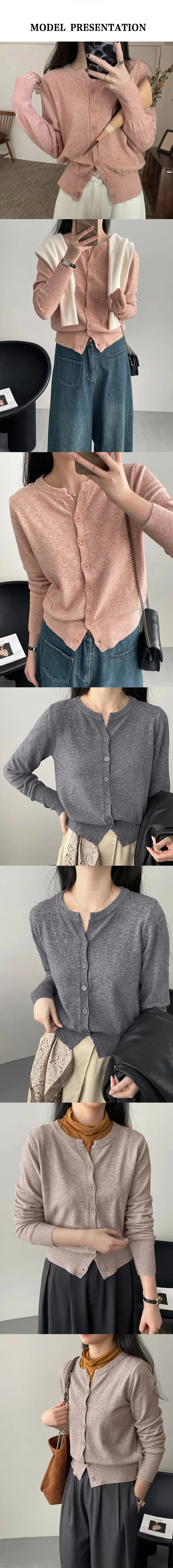 Fashion Women's Thin Fleece Knit Loose Short Cashmere Sweater