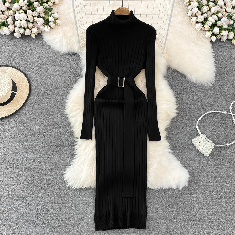 Dresses Women Autumn Winter Long Sleeve