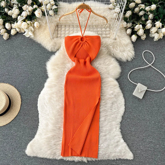 Dress 2025 Women Slim Elastic Bodycon Party Dress Streetwear Outfit